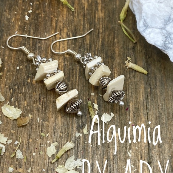 Sterling silver Buffalo turquoise dangle drops statement earrings - Picture 1 of 1